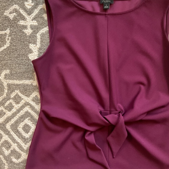 ANN TAYLOR blouse deep pink maroon . Size M. - Picture 3 of 9